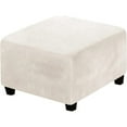 thumbnail image 1 of Clearance Woahu Velour Couch Cover,Sofa Cover,Square Ottoman Ottoman Slipcover Square Footstool Protector Storage Stool Ottoman Stretch with Elastic Bottom Feature Real Velvet Plush Fabric, 1 of 7