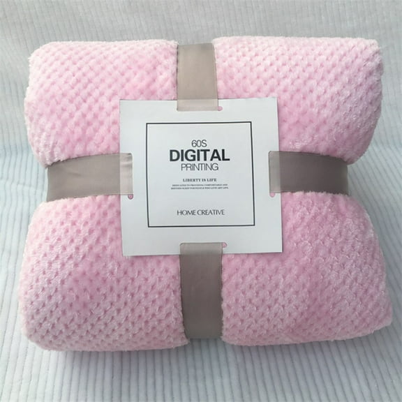 Clearance Woahu Womens Blankets And Throws,Winter Blankets Full Size,Soft Warm Plaid Fleece Bed Blanket Large Mesh Flannel Blankets Thick Breathable