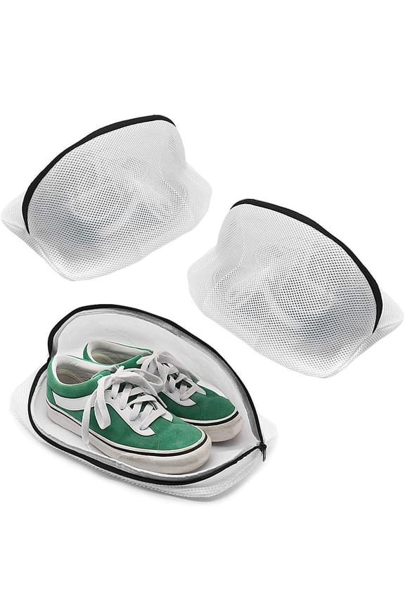 Clearance Woahu Woven Basket Tall,X Large Laundry Baske,Shoe Washing Bag Mesh Shoe Laundry Bags with Zip Closure for Sneakers Running Shoes Socks Bras(3Pc)