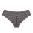 thumbnail image 1 of Women Lace Underwear Lingerie Thongs Panties Ladies Hollow Out Underwear Gray M(M), 1 of 1