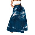 Clearance! Women Print Skirt High Waist Party Beach Pocket Long Maxi