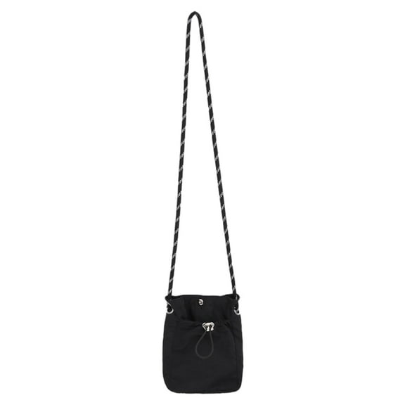 Women Soft Cloth Drawstring Shoulder Bag Nylon Crossbody Bag Phone Bag (Ladies Portable Casual Bag)