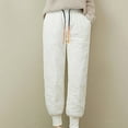 thumbnail image 1 of Women Winter Warm Packable Down Pant Elastic High Waist Quilted Cinch Bottom Sweatpants Lightweight Snow Ski Trousers, 1 of 7