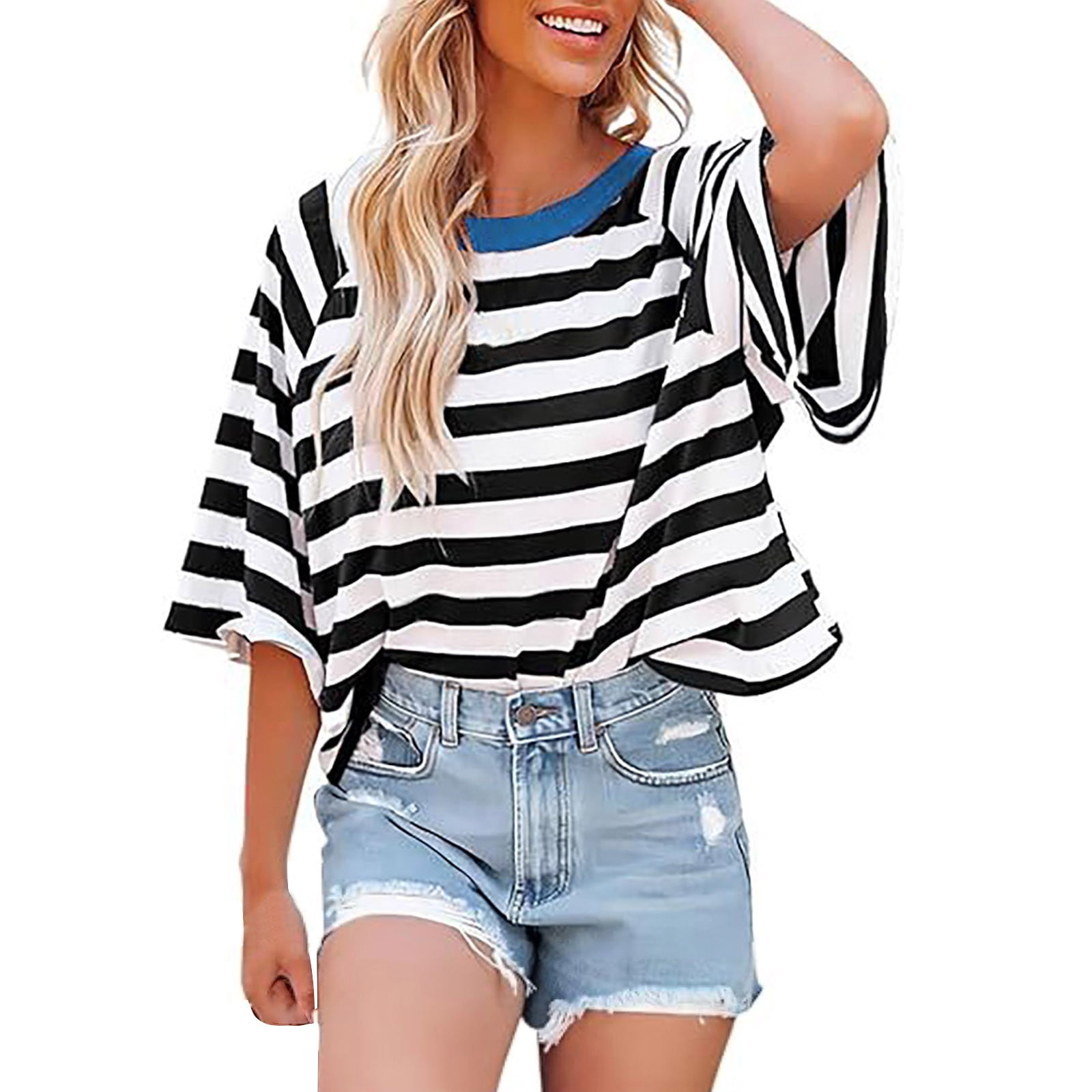 Clearance! Women's 2024 European And American Summer Short Sleeved