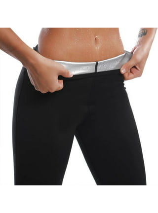 Men's Sauna Sweat Pants Fat Burner Capri Leggings Hot Body Shaper Polymer  Shorts Athletic Yoga Pants Tummy Slimming