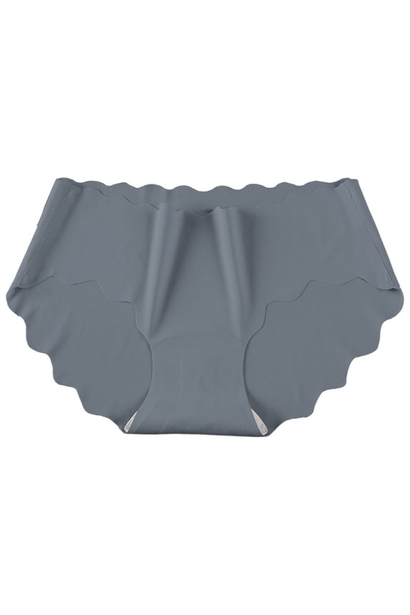 Women's Briefs Ice Silk Women's Panties Female Underpants Pantys Lingerie Gray 6(M)