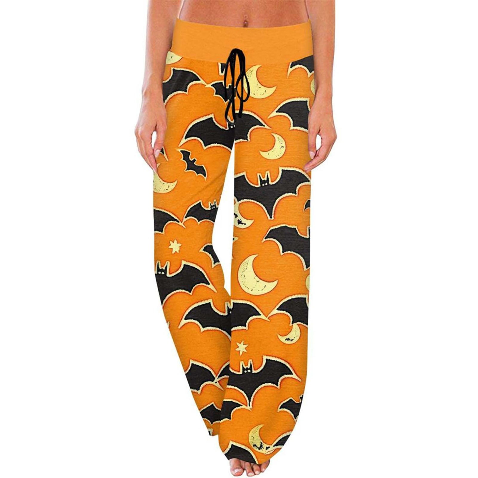 Clearance! Women's Halloween Pajamas Pumpkin Print Pajamas Cute And Fun