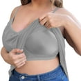 thumbnail image 1 of Women's Plus Size Comfortable Tank Top with Built-in Bra, Ideal for Yoga and Fitness XXXXL Size Grey, 1 of 8
