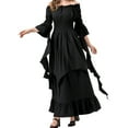 Clearance Women's Summer Dresses Irish Medieval Halloween Maxi Long