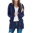 thumbnail image 1 of Clearance Women's Sweater Cardigan Long Sleeve Soft Chunky Knit Sweater Open Front Cardigans Outwear Coat, 1 of 7
