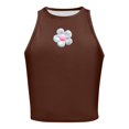 Clearance! Women's Vest Round Neck Sleeveless Basic Cute Going Out Top