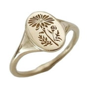 GEMKONSEY Clearance Womens 925 Sterling Silver Rings Metal Retro Rings Curf Geometric Gold Ring Flower Ring Jewelry Gift Rings for Mother Rings for Father Rings for Grandmother Rings