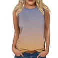 thumbnail image 1 of Erwazi Womens Summer Tank Tops Plus Size Round Neck Sleeveless Shirts Basic Tops for Women Casual Loose Tees, 1 of 4
