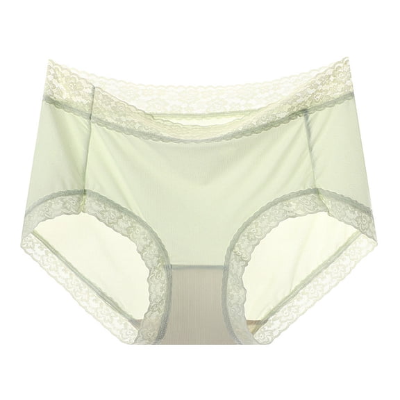 Womens Lace Sexy Underpants Traceless Underwear Lingerie Panties Briefs Green