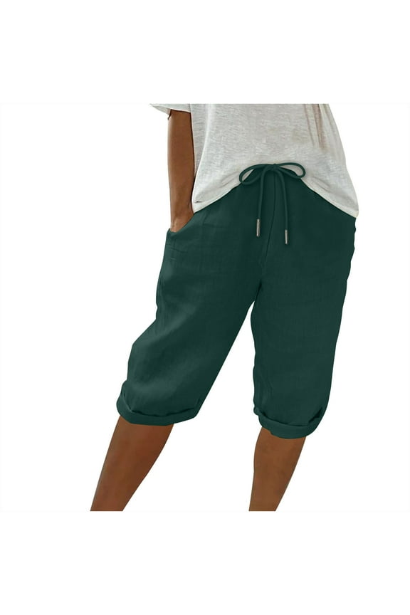 Clearance Womens Shorts Clearance Sale Women's Solid Color Shorts Casual Women's Shorts Capris White Short Dress Stripe Shorts