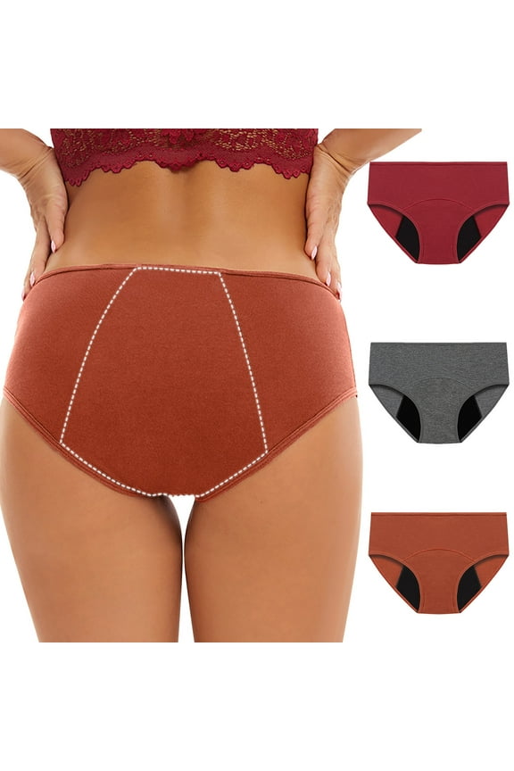 Clearance Womens Underwear, Xunlbb 3PC Women's Menstrual Leak Proof Menstrual Panties Cotton Women's Physiological Underpants
