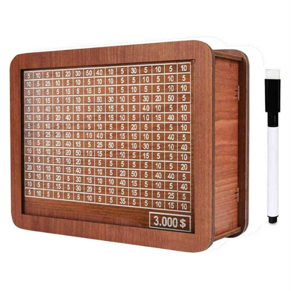 Clearance!Wooden Money Box With Money And Numbers With Counter Crafts Portable Storage Case Money Saving Box For Adults Child