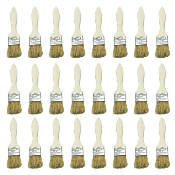 Clearance Woodworking Tools under $10,Paint And Chip Paint Brushes For Paint Stains Varnishes Glues And Gesso 24PCS