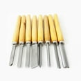 thumbnail image 1 of Clearance Woodworking Tools under $30,For Wood Chisel Woodworking Set Piece Chisel Gouge Tools Turning 8 Set Lathe Tool&Home Improvment, 1 of 8