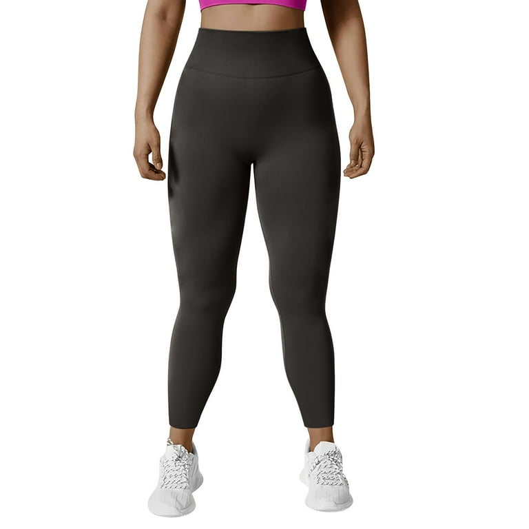 Clearance Workout Leggings for Women Sweatpants Women Women s Solid Color Seamless Butt Tight Sports Pants High Waist Butt Lifting Fitness Pants S XL Walmart
