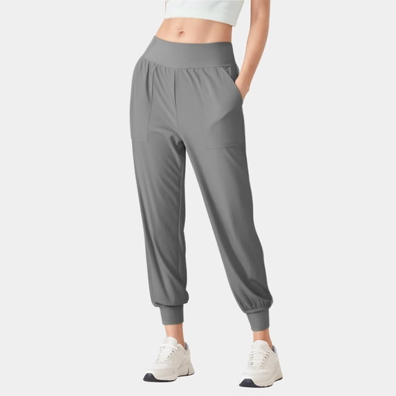 Workout Sweatpants for Women High Waisted Yoga Jogger Pants Loose Fit Casual Lounge Pant Ladies Trouser with Pockets