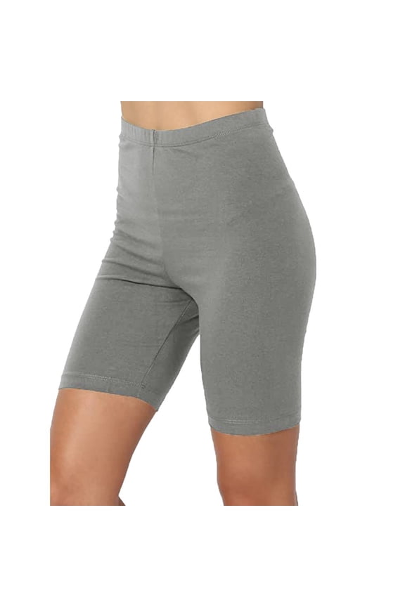 2025 Workout Yoga Shorts for Women Sport Yoga Solid Mid Thigh Stretch Cotton High Waist Active Short Leggings Workout Running Shorts Bikes Shorts Women