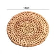 thumbnail image 1 of Clearance! Woven Placemats for Dining Table - Round Rattan Placemats Made of Natural Water Hyacinth - Farmhouse Placemats- Braided Placemats for Kitchen Table (8 Cm.10 Cm,13 Cm,16 Cm), 1 of 6