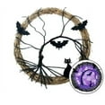 thumbnail image 1 of Clearance Wreath under $15,Halloween Decorations Bat Wreath Holiday Atmosphere For Front Door Wall Decoration (40cm), 1 of 9