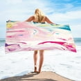 thumbnail image 1 of Clearance!XEOVHV Microfiber Beach Towel Super Lightweight Colorful Bath Towel Sandproof Beach Blanket Multi-Purpose Towel For Travel Swimming Pool 30x60 Inch, 1 of 9