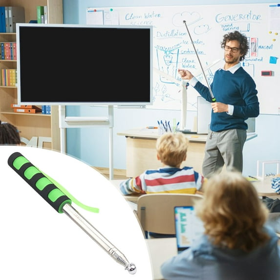 Clearance!XEOVHV Telescopic Teacher Pointers, Teaching Pointer with Capacitive Handwriting Function Extendable Pointer Stick Sensitive Whiteboard Retractable Pointer for Teachers Classroom Presentatio