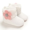 thumbnail image 1 of Clearance!XEOVHV Toddler Shoes Baby Girls Cute Flowers Boots Baby Soft Cotton Shoes Warm Shoes, 1 of 6