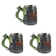 thumbnail image 1 of (Clearance) XIANXIAN 3PCS Game of Thrones Medieval Roaring Dragon Mug,Tankard Coffee Mug for Dragon Lovers Collector Ideas Gift Mug Novelty St. Day Decoration, 1 of 7