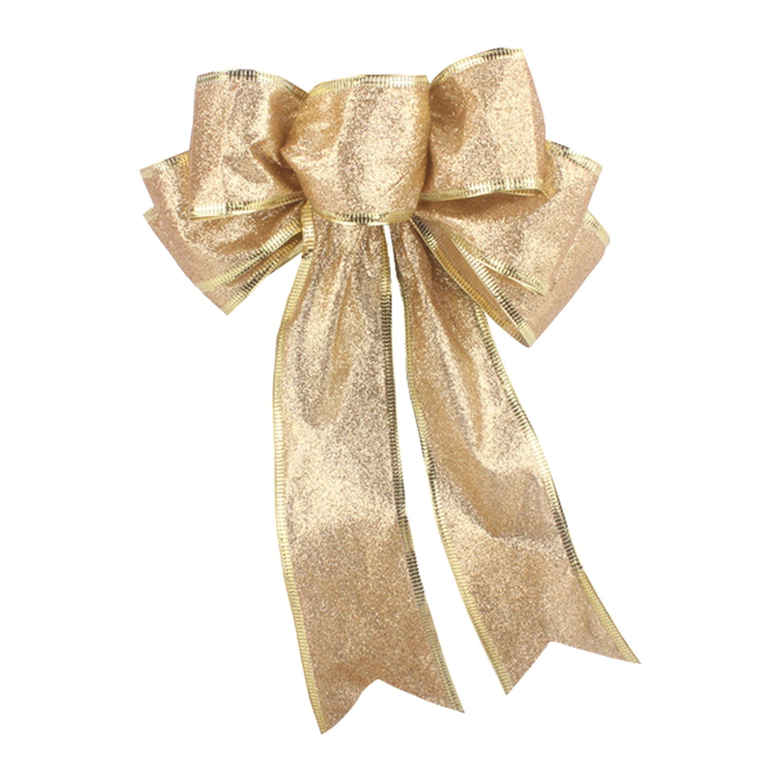(Clearance) XIANXIAN Christmas Tree Topper Bow Flower, Glitter Mesh ...