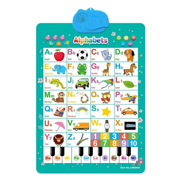(Clearance) XIANXIAN English Phonics Language Posters Learning Education Decorations for Kindergarten Word Wall Phonics Charts for Toddlers Alphabet Flash Cards Learning Materials for Preschool