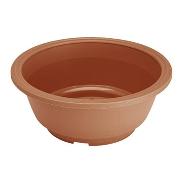 (Clearance) XIANXIAN Round Plastic Planters, Indoor Outdoor Flower Pot with Hole for All House Plants Herbs Flowers and Seeding Nursery Gardening