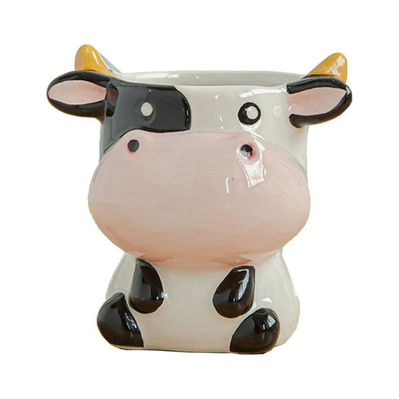 (Clearance) XIANXIAN Succulent Pots,Cute Animal Shaped Cartoon Ceramic Succulent Cactus Flower Planters-Plant Not Included (Fox) Cute Home Desktop Decorations