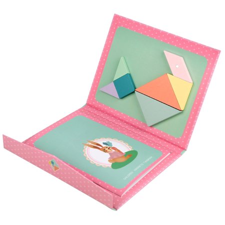 (Clearance)XIANXIAN Wooden Children's Brain Development Small Kids Early Education Building Classic Tangram Educational Toys Montessori Toys for 1 Year Old