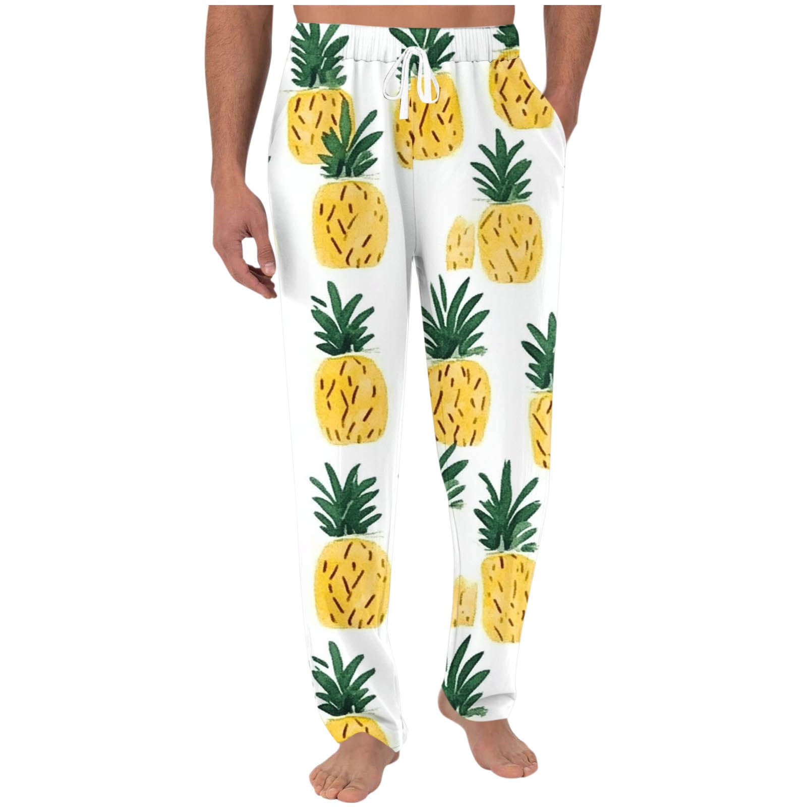 Pj Pants Pineapple Pajamas Forever 21 YLSDY Pineapple Print Lounge