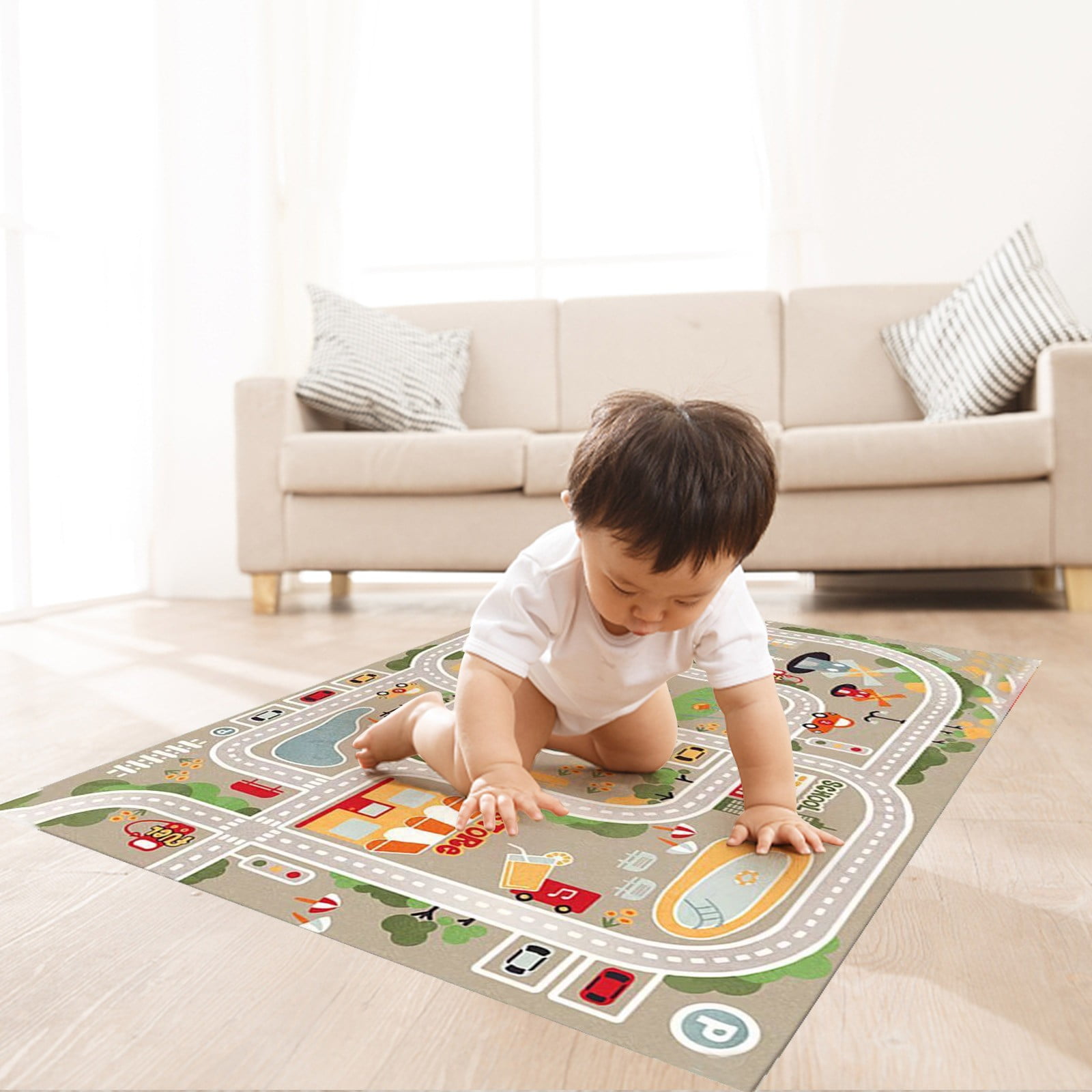 Clearance! YOBOLK Rugs for Living Room Children's Floor Mats Game ...