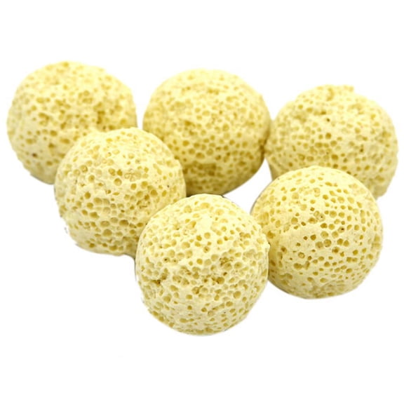 Clearance YOHOME 50Pcs Aquarium Porous Ceramic Filter Media Net Bag Biological Ball Fish Tank Beige