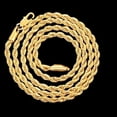thumbnail image 1 of YTTAL Gold Necklace For Women 14K Gold Rope 2/3/4/5/6/7MM Chain 18-24" Unisex Gold Plated Necklace, 1 of 16