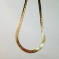 thumbnail image 1 of YTTAL Solid 14K Gold 5MM Herringbone Chain 18" Gold Plated Necklace, 1 of 3