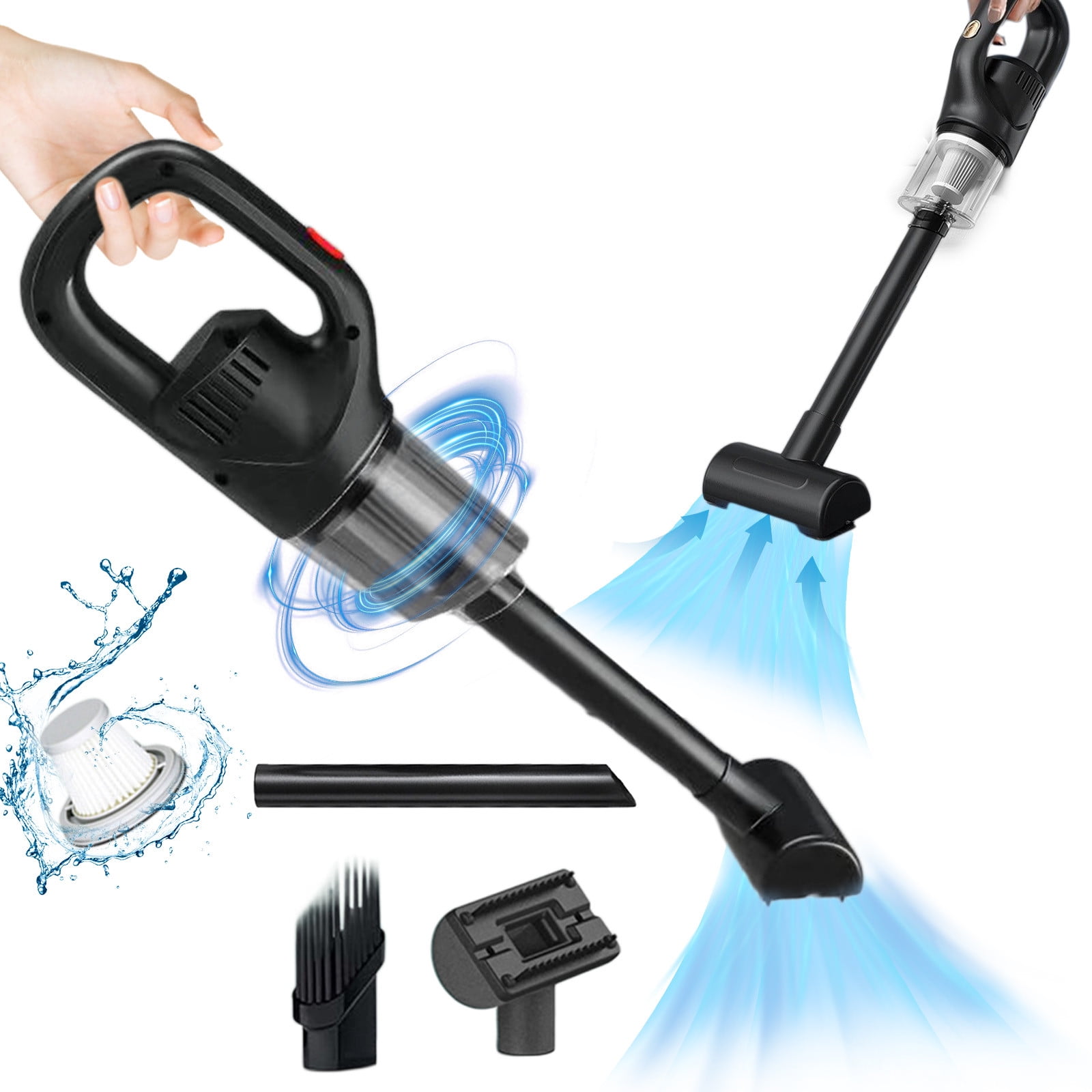 Clearance! YZEGDCH Cordless Vacuum Cleaner for Home Corded Vacuum Cleaners for Home Use Vacuum Cordless for Pet Hair/Carpet/Floors