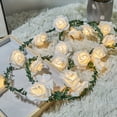 thumbnail image 1 of Clearance! YZEGDCH Greenery Garland Faux Floral Vine Summer Spring Floral for Wedding Backdrop Arch Wall Decor, UV Protected Indoor Outdoor, 1 of 9