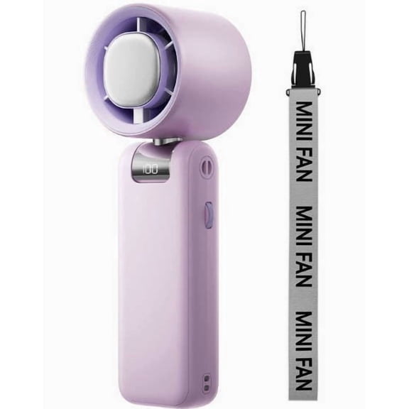 Clearance! YZEGDCH Handheld Fan, Ultimate Flexibility: Wide & Strong Airflow, 19.5H Max Cooling, 5000mAh Rechargeable for Travel, Summer, Gifts for Women, G*irls B*oys