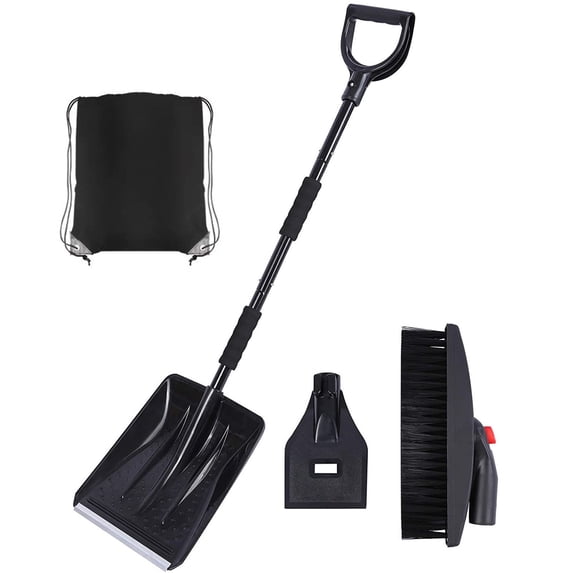 Clearance! YZEGDCH Snow Shovels Rugged Compact Tool for Car, Snowmobiles, or ATV Collapsible Multifunctional for Driveways, Walkways, and Sidewalks
