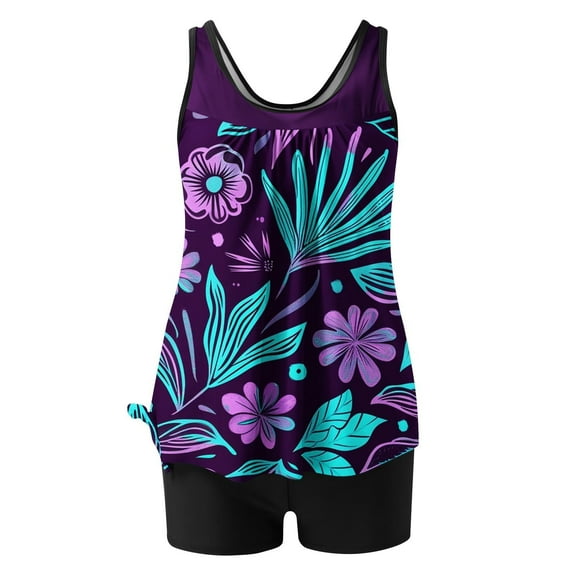 Clothing! Yajing Cover Ups for Swimwear Women L Black Women's Tankini Bathing Suits Tankini Swimsuits Two Piece Graphic Swim Tank Top with Boyshorts Ladies Swimwear