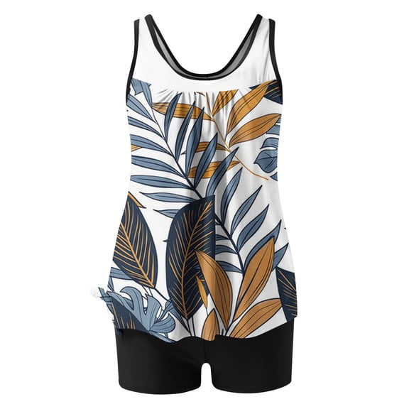 Clothing! Yajing Cover Ups for Swimwear Women L Blue Women's Tankini Bathing Suits Tankini Swimsuits Two Piece Graphic Swim Tank Top with Boyshorts Ladies Swimwear