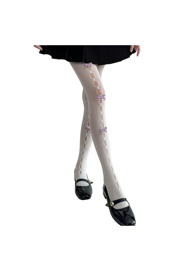 Clearance! Yajing Fleece Lined Tights Women Women Lolita Tights with Bows Cute Mesh Stockings 80S 90S Female Girls Gothic Lace Stockings Leggings One Size Multi-Color