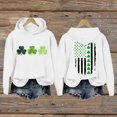 thumbnail image 1 of Clothing 2025 Yajing Hoodies for Women St.P Day Sweatshirt for Women Fall Tops Graphic Hoodies Long Sleeve Shirts Print Pullover Tops Oversized Hoodies for Women White Xl, 1 of 4